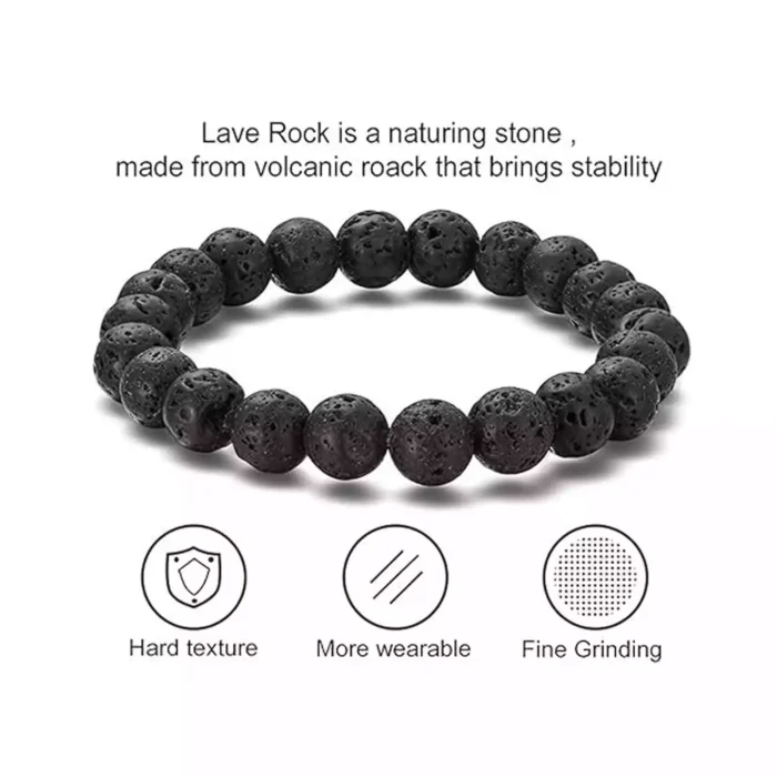Natural Lava Stone Bracelet